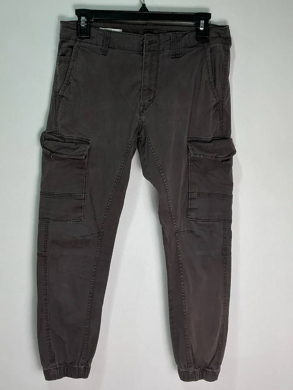 Jack & Jones Men's Tapered Cargos - Charcoal